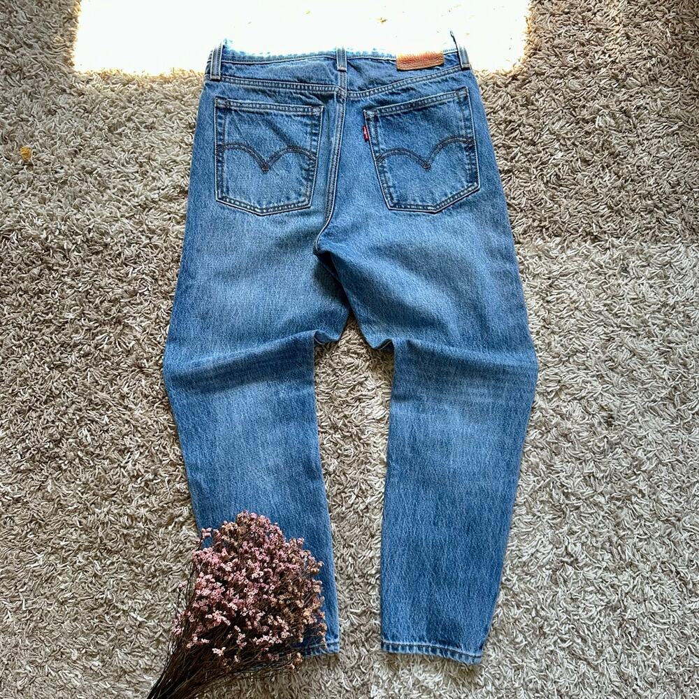 Levi’s White Oak Cone Blue Denim Jeans Selvedge Distressed Made in USA 27